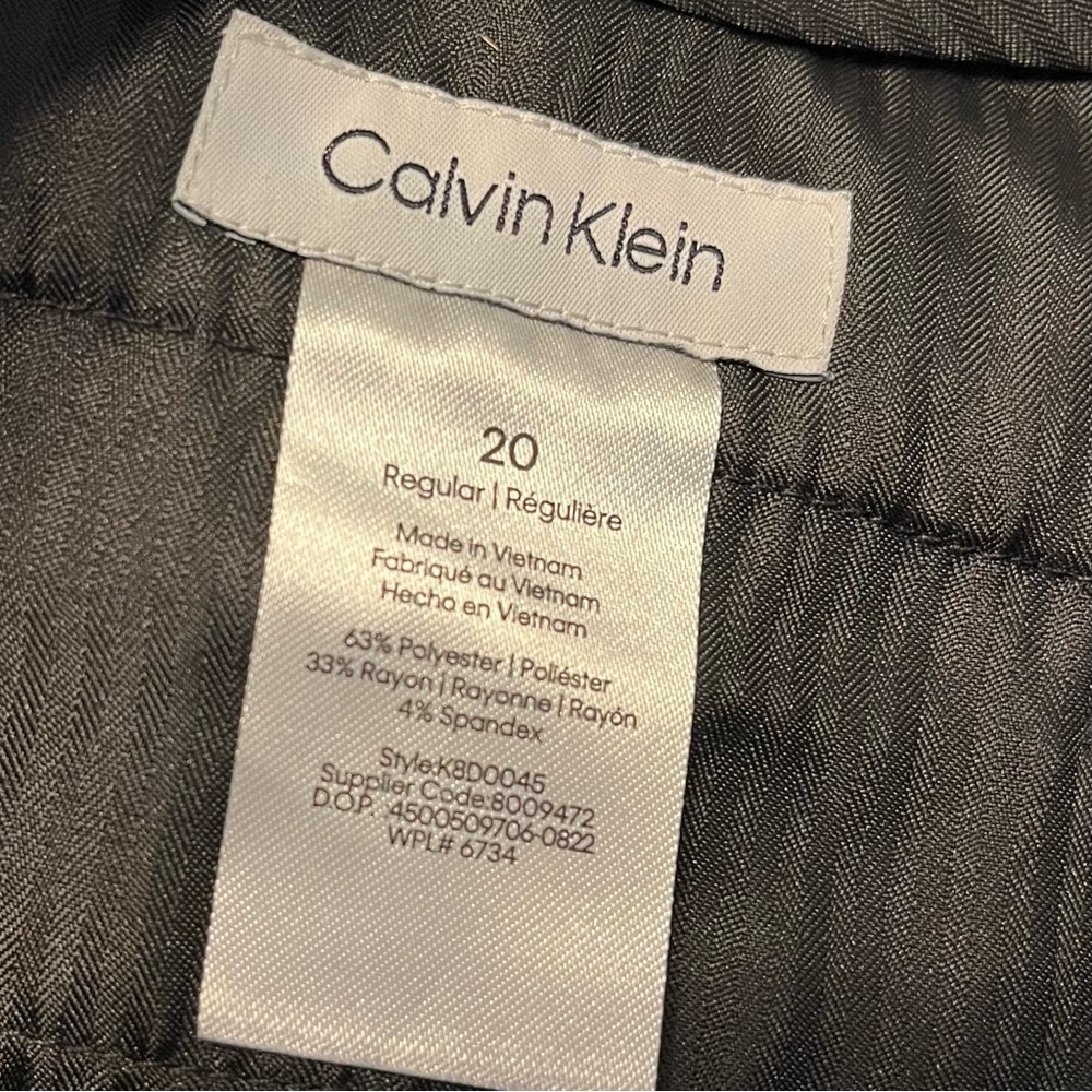 Calvin Klein Classic Black Dress Pants Boys Size 20 - Picture 12 of 13